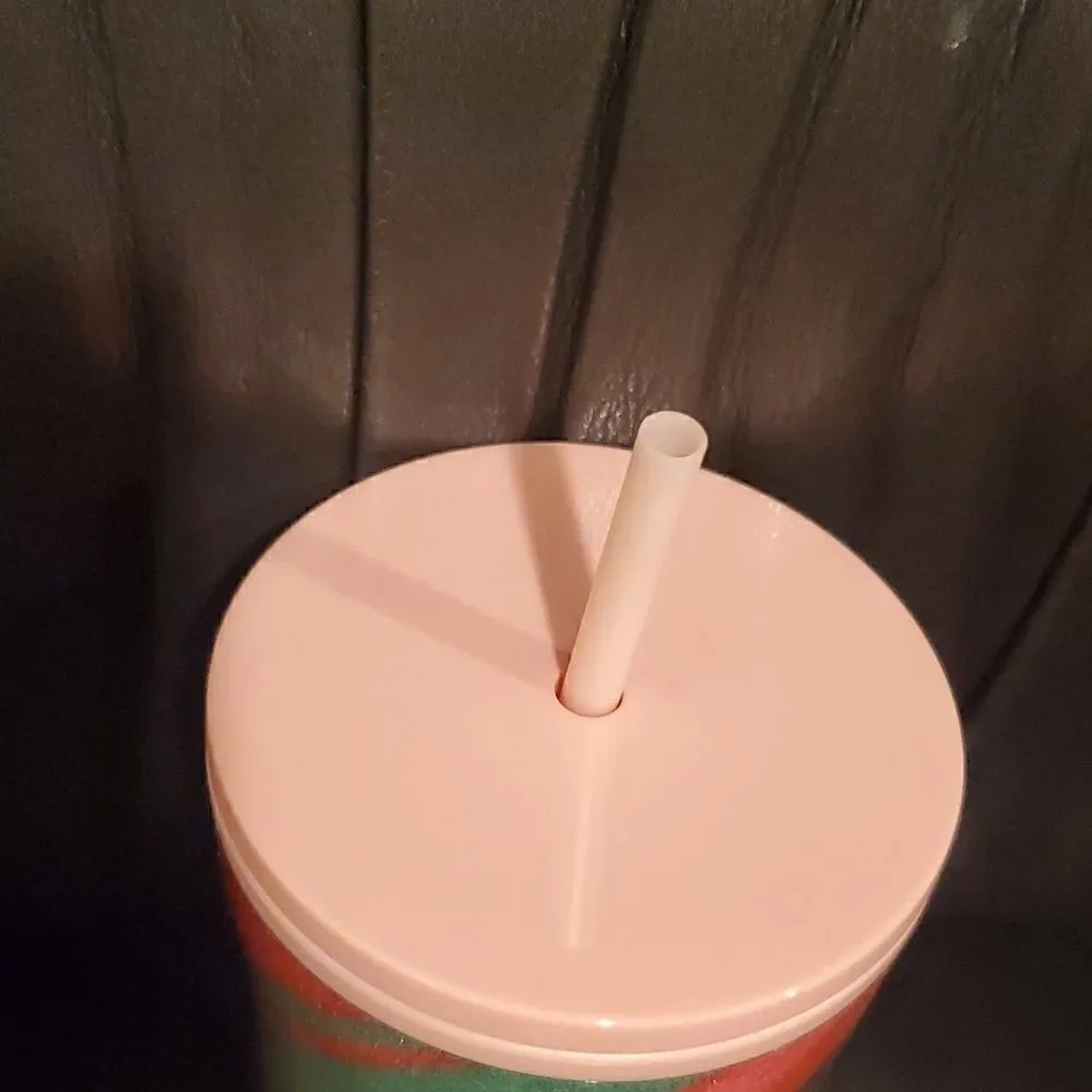 STARBUCKS‎ 2020 Holiday Pink & Green Tumbler - 24 Oz. (Brand New)